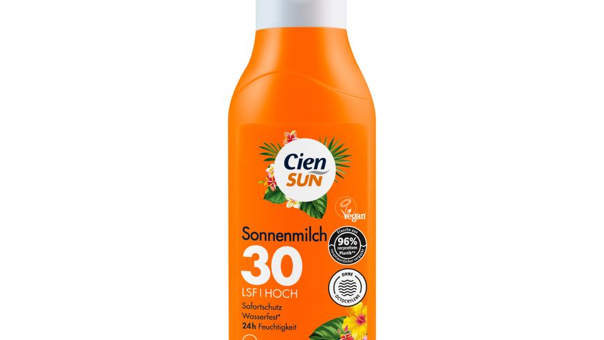 Der Sommerurlaub kann kommen: „Cien Sun Sonnenmilch“ von Lidl ist günstigster Testsieger mit Lichtschutzfaktor 30