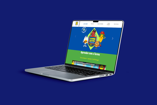 Mockup do website da Turma Imbatível