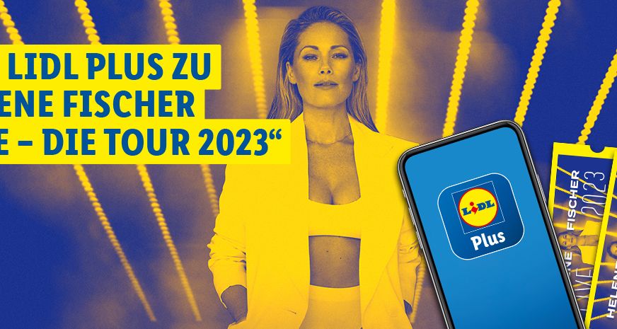 Ticket-Gewinnspiel in der „Lidl Plus“-App für „Helene Fischer live - die Tour 2023“ | Foto: Lidl