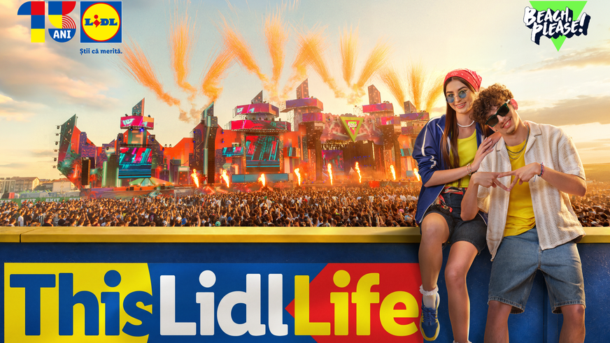 This Lidl Life revine la Beach, Please! cu cel mai mare magazin Lidl de festival de până acum, aducând prețurile accesibile din magazine direct în inima distracției