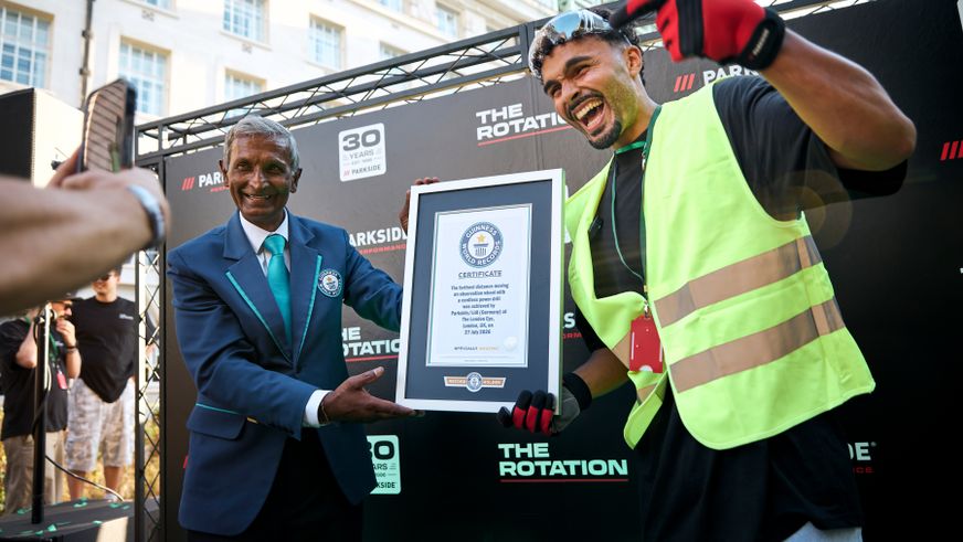 Übergabe Guiness World Record