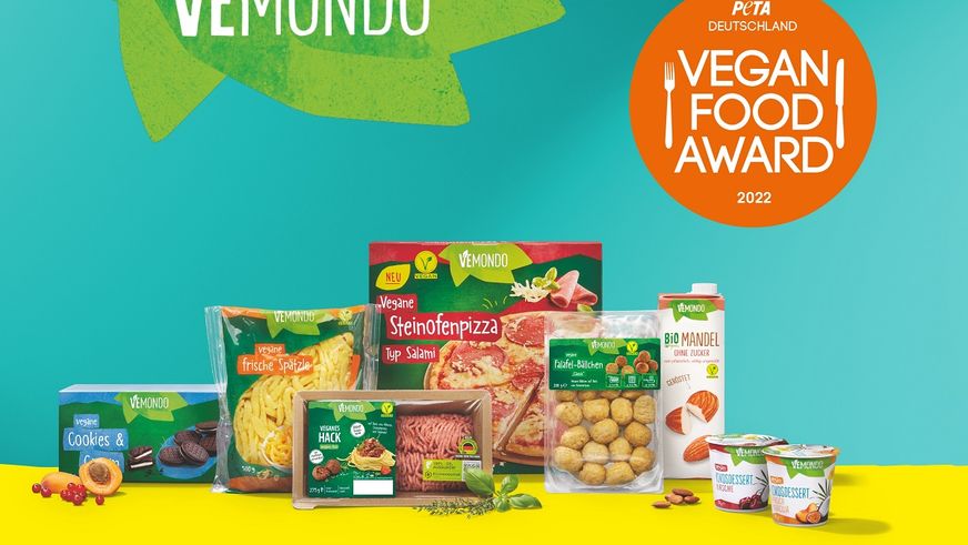 Lidl-Eigenmarke „Vemondo“ gewinnt Vegan Food Award von PETA