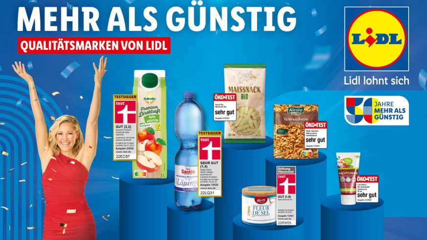 Crossmediale 360-Grad-Kampagne stellt ausgezeichnete Eigenmarken mit prominenter Unterstützung in den Fokus