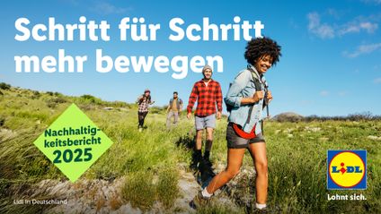 Schritt für Schritt mehr bewegen: Lidl in Deutschland veröffentlicht fünften Nachhaltigkeitsbericht