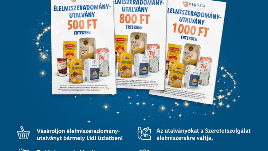 Baptista Szeretetszolgálat Élelmiszerutalvány