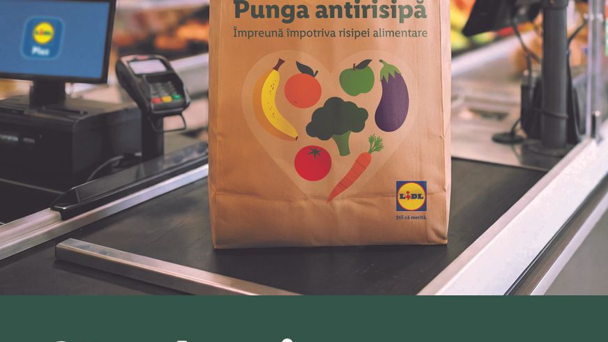 Un nou pas în plus în combaterea risipei alimentare: Lidl România introduce Punga antirisipă și oferă o nouă șansă fructelor și legumelor cu mici imperfecțiuni cosmetice