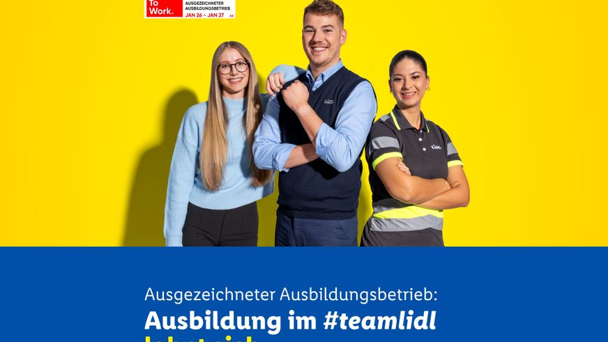 Einer der besten Ausbildungsbetriebe in Deutschland: Lidl erhält erneut die „Great Start!“-Zertifizierung