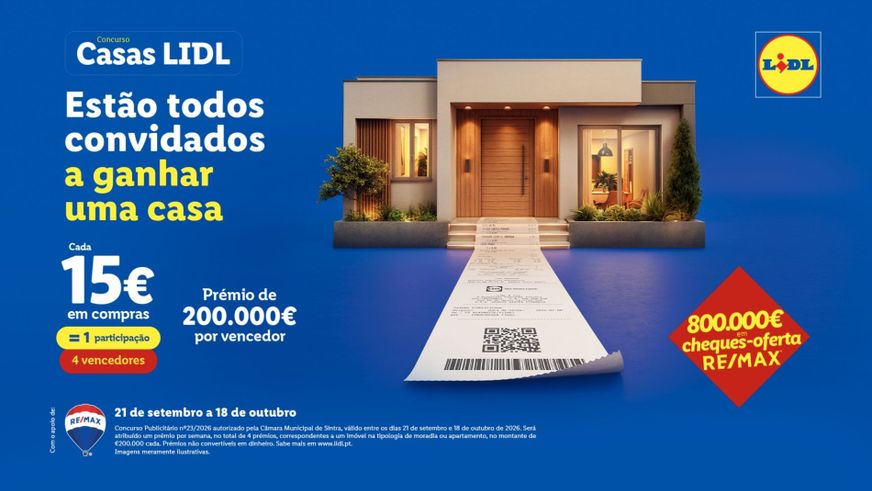 LIDL E RE/MAX VOLTAM A OFERECER CASAS AOS PORTUGUESES