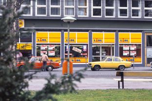 Historische Lidl-Filiale in Ludwigshafen