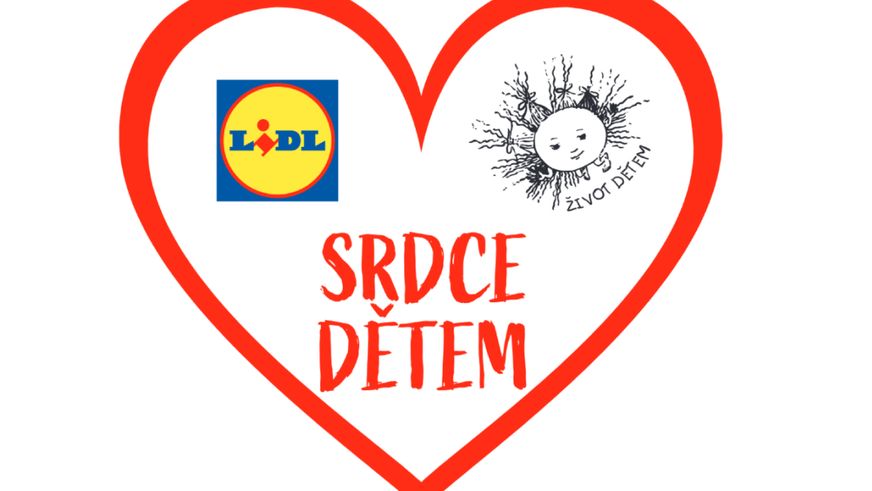 Logo sbírky Srdce dětem