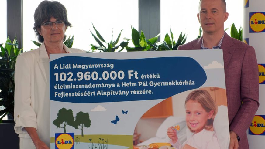 Heim Pál 100 millió értékű élelmiszeradomány