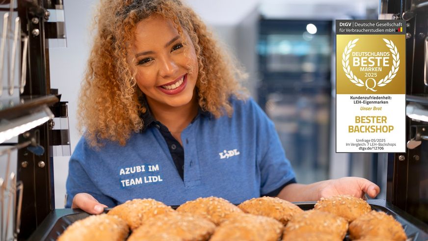 Lidl-Eigenmarke „Unser Brot“ zum vierten Mal in Folge als „Bester Backshop” ausgezeichnet
