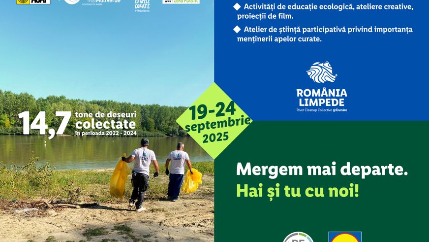 Parteneriat strategic pentru mediu: Lidl România și 3 ONG- uri continuă programul pentru o Dunăre curată