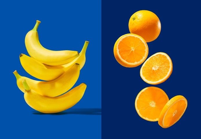 bananes et oranges