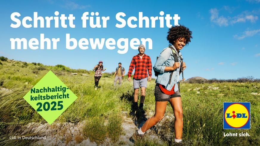 Schritt für Schritt mehr bewegen: Lidl in Deutschland veröffentlicht fünften Nachhaltigkeitsbericht