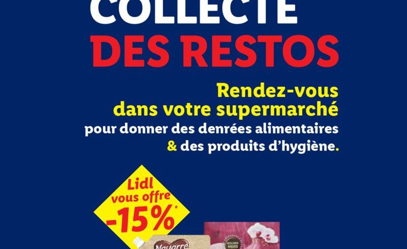 Affiche Collecte restos du coeur 2026