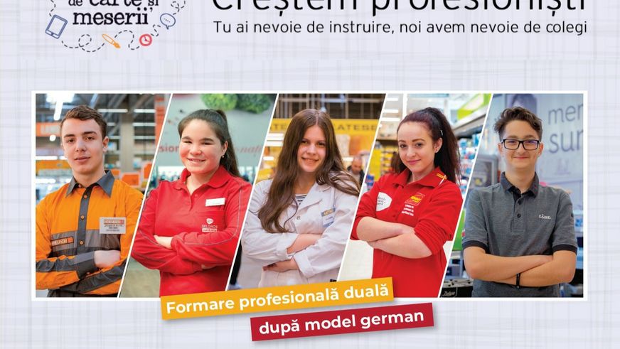 Lidl îi invită pe absolvenții de gimnaziu care doresc să lucreze în retail să se înscrie la Școala de Carte și Meserii