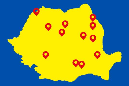 harta romaniei cu unitati