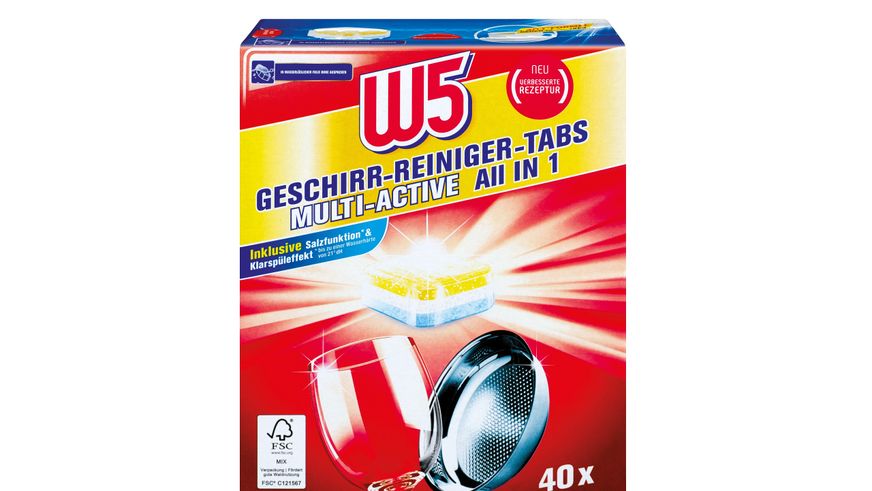 Top-Ergebnis für Lidl in aktueller Stiftung Warentest / W5 Geschirr-Reiniger-Tabs sind Testsieger und erhalten Gesamturteil „Gut“
