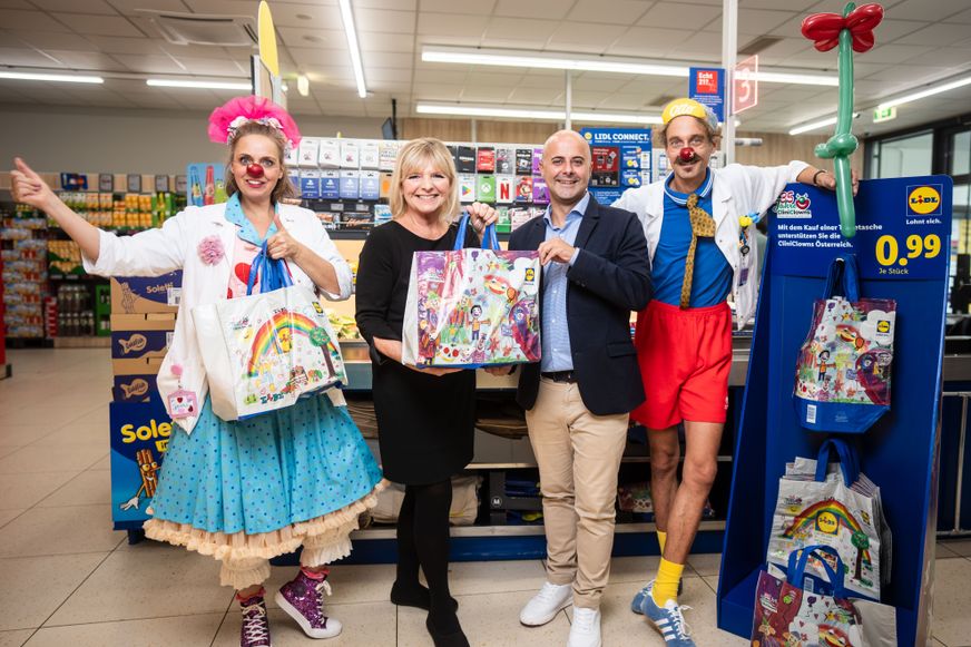 CliniClowns in Lidl Filiale