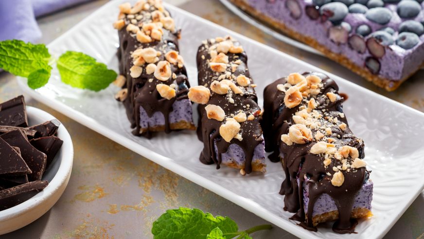 Recept na krémovou borůvkovou tyčinku