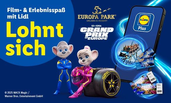 Partnerschaft zum Jubiläum: Lidl feiert 50 Jahre Europa-Park mit exklusivem Gewinnspiel