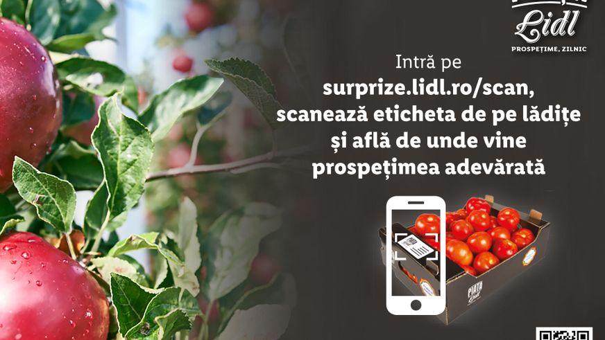 Românii pot afla de unde provin fructele și legumele din Lidl prin noua platforma #trecipeproaspat