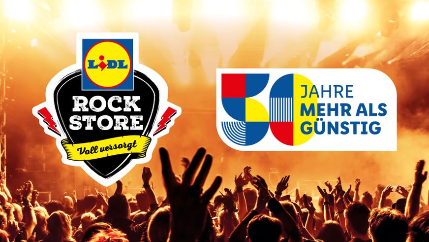 „Voll versorgt“ mit den Lidl-Festivalfilialen bei Rock am Ring und Rock im Park feiern