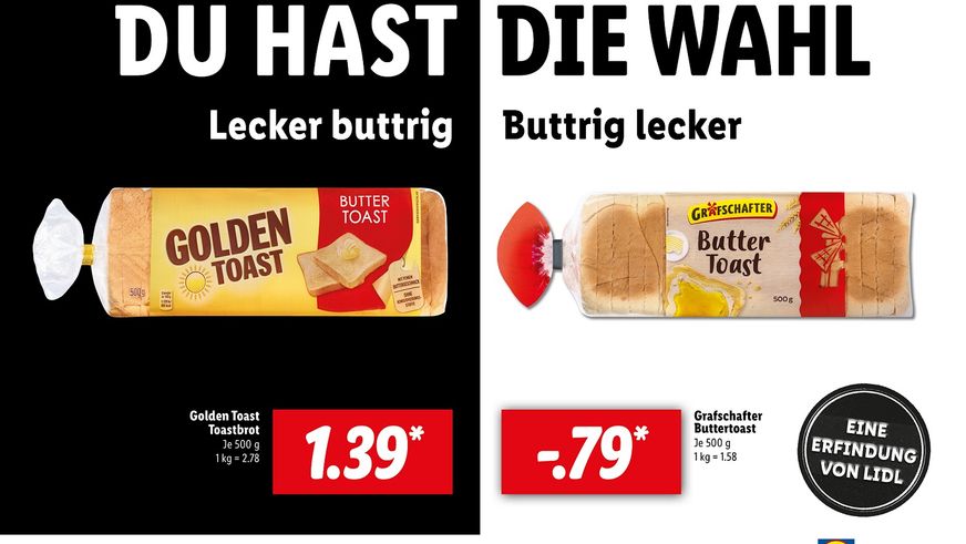 „Du hast die Wahl“ – Neuauflage der erfolgreichen Lidl-Kampagne: Lidl rückt erneut starkes Eigenmarken- und Markensortiment in den Fokus. | Foto: Lidl