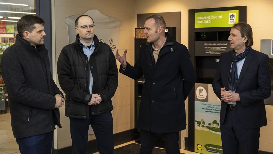 Návštěva ministra životního prostředí v prodejně Lidl
