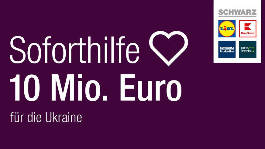 Schnelle Hilfe für die Ukraine: Schwarz Gruppe spendet Waren im Wert von 10 Millionen Euro