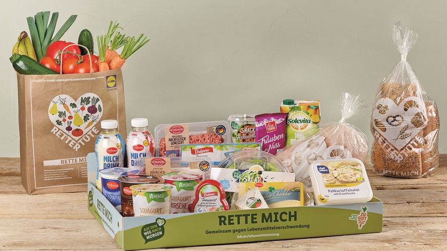 Gemeinsam gegen Lebensmittelverschwendung. Konsequenter Ausbau der Lidl-Lebensmittelrettung im Bereich Obst und Gemüse mit Einführung der Rettertüte für 3 Euro.