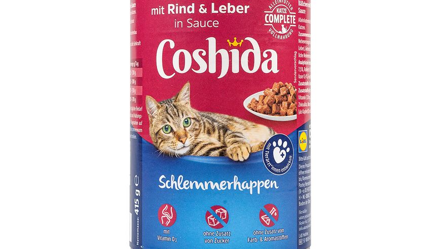 Katzenliebling Coshida: Nassfutter überzeugt Stiftung Warentest | Foto: Lidl