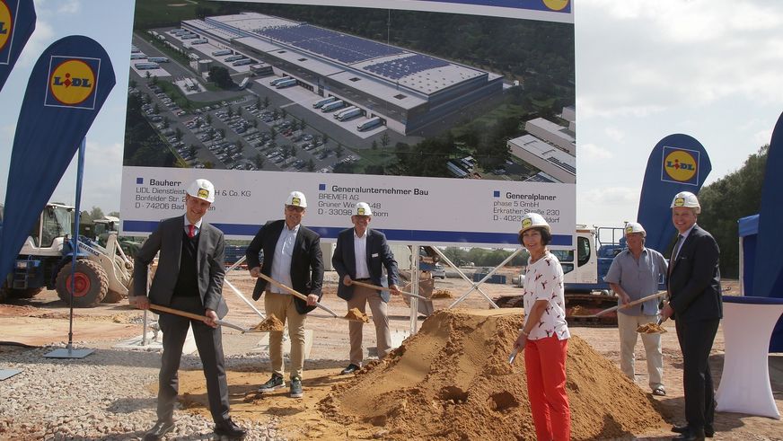 Nachhaltiges Lidl-Verwaltungs- und Warenverteilzentrum: Spatenstich in St. Ingbert
