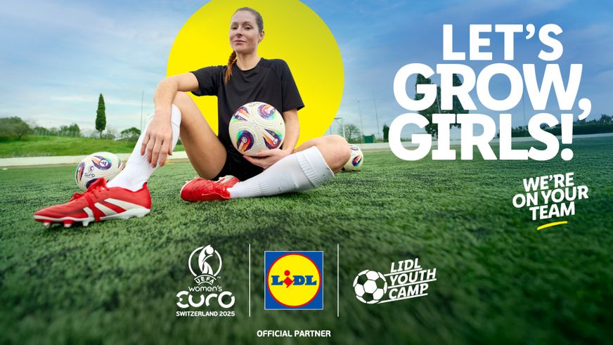 Lidl veranstaltet Youth Camp für Mädchen zur UEFA Women’s EURO 2025™