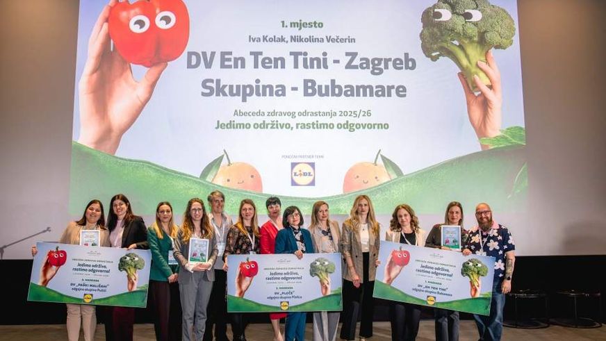 Više od 3.000 djece u 150 odgojnih skupina sudjelovalo u projektu Lidla Hrvatska i Mliječnog Zuba „Jedimo održivo, rastimo odgovorno“